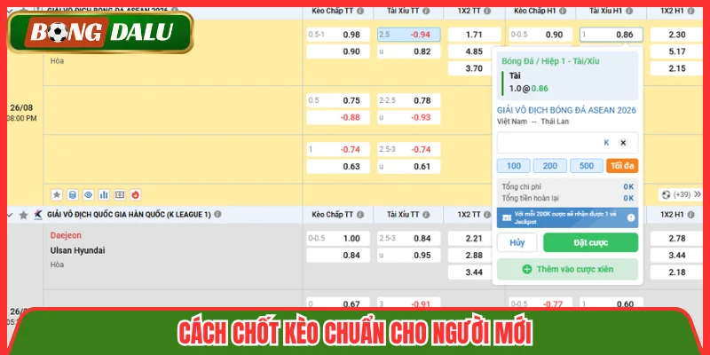 Cách chốt kèo chuẩn cho người mới