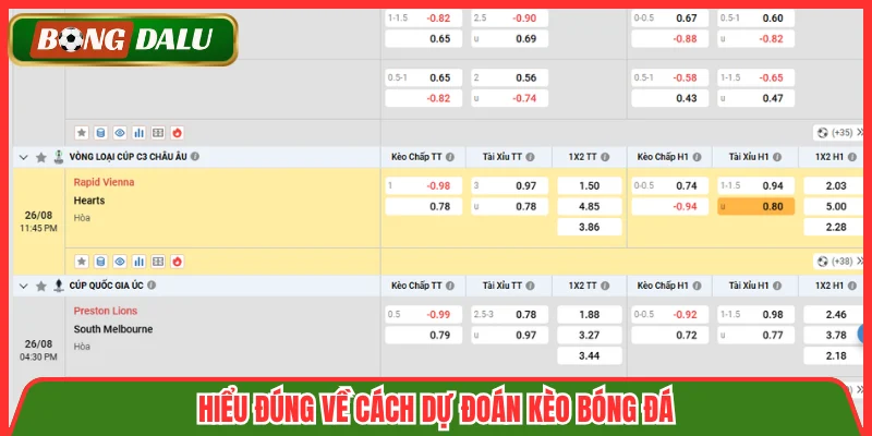 Hiểu đúng về cách dự đoán kèo bóng đá