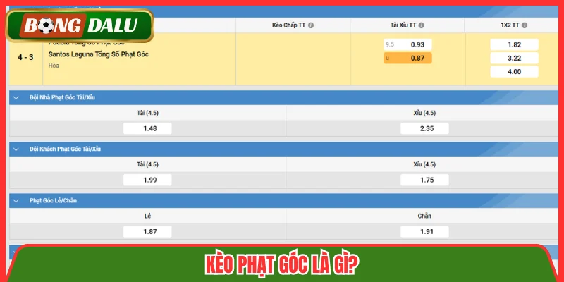 Kèo phạt góc là gì?