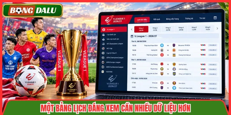 Một bảng lịch đáng xem cần nhiều dữ liệu hơn